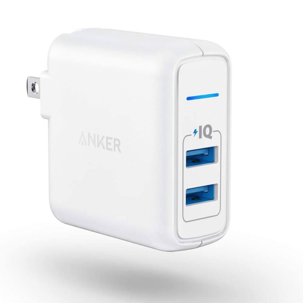 Anker PowerPort 2 Elite 24W Dual USB-A Wall Charger